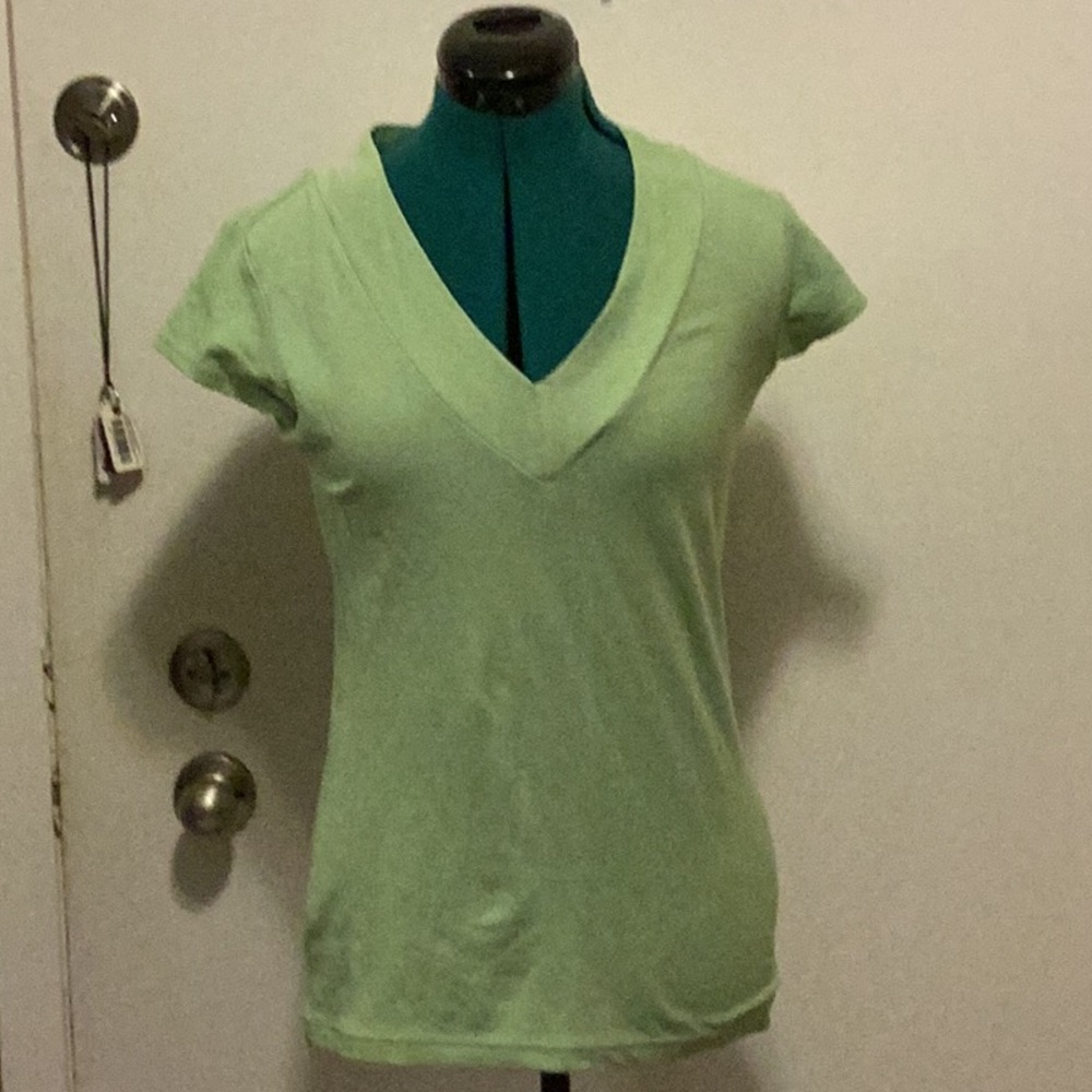 Womens short sleeves T-shirt fair green SM